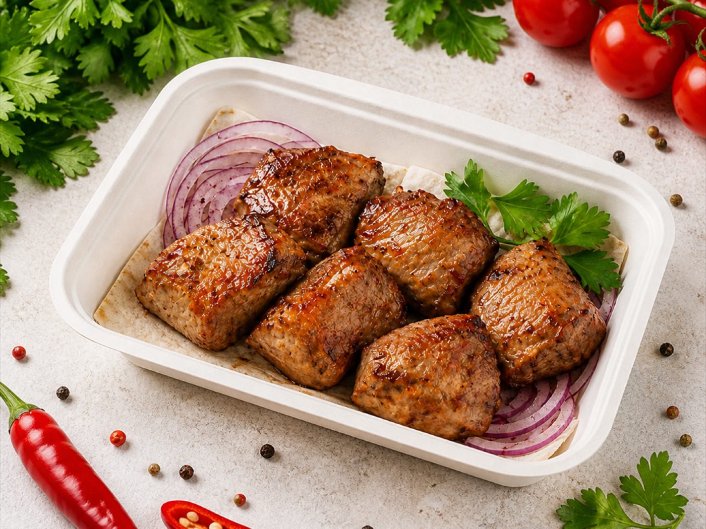 Шашлык из свиной шейки с мангала — «Лабиринт вкуса»