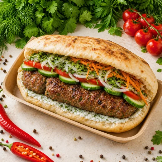 Донар с люля-кебаб из свинины