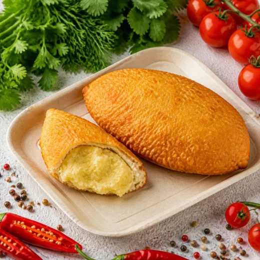 Жареный пирожок с картошкой