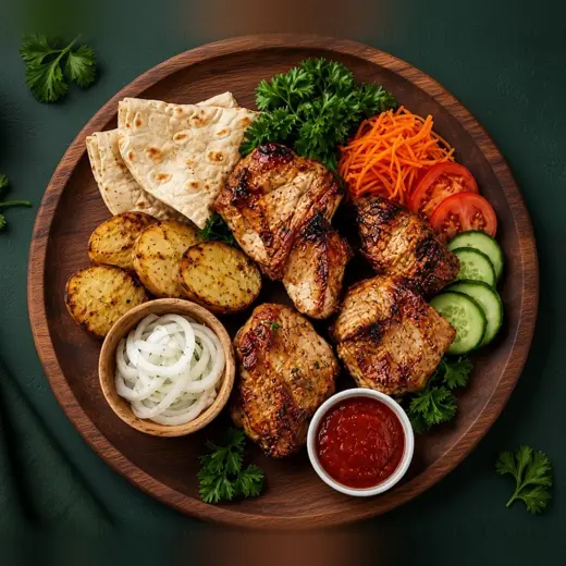 Комбо обед со свиной шейкой