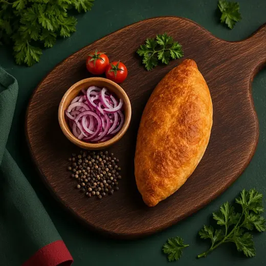 Жареный пирожок с картошкой